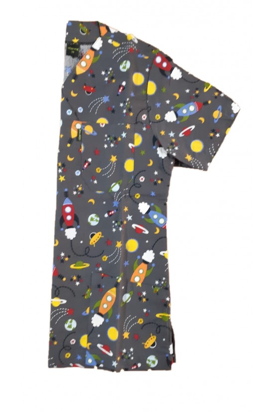 Hemşire Üst Üniforma Füme Pamuk