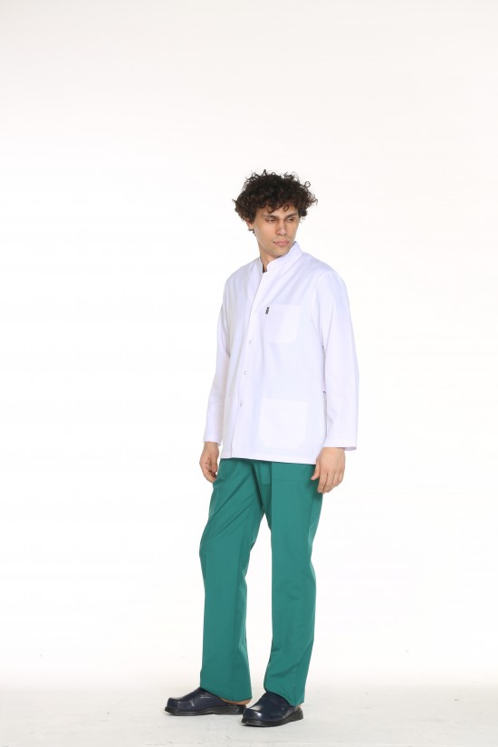 Erkek Doktor Önlüğü Hakim Yaka Alpaka