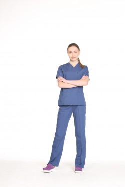 Scrubs Takım İndigo Terycotton