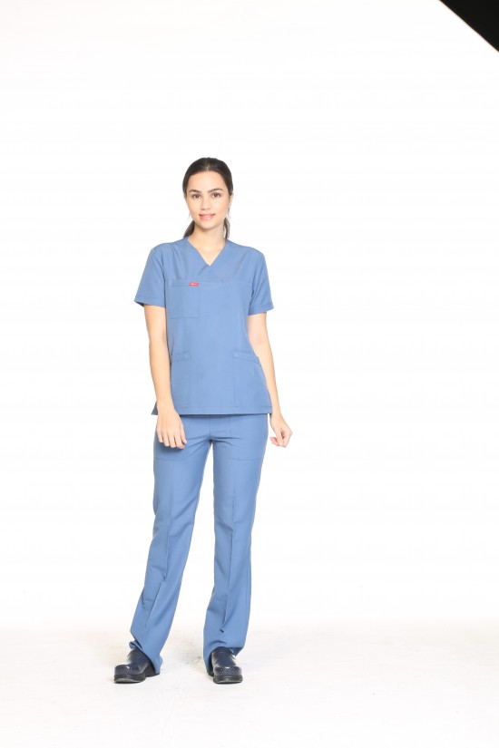 Scrubs Takım Petrol Mavisi Alpaka