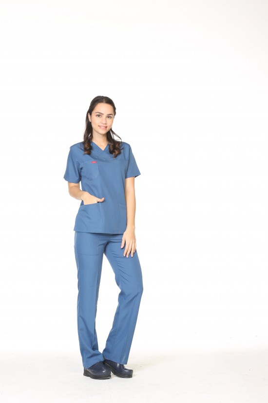 Scrubs Takım Petrol Mavisi Alpaka