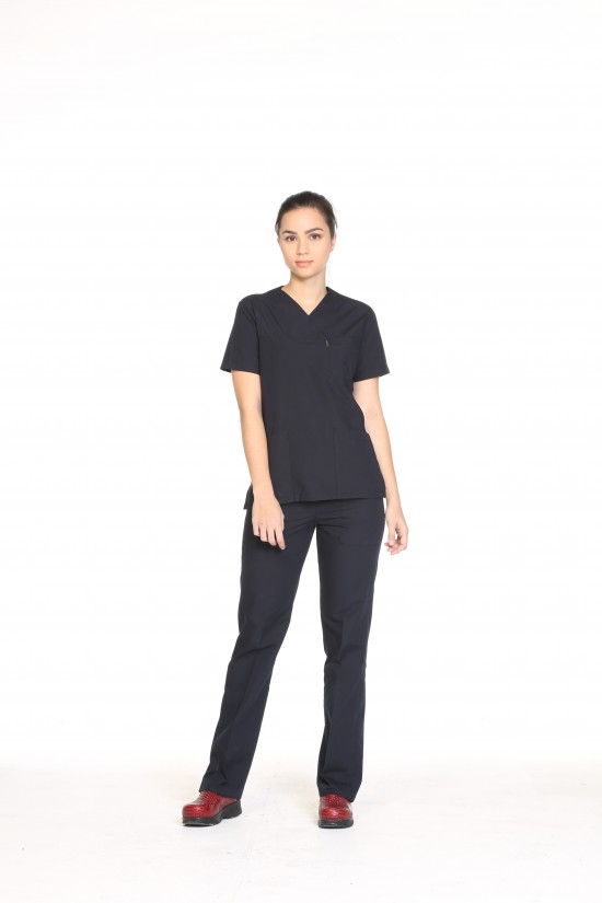 Hemşire Forması Lacivert Alpaka