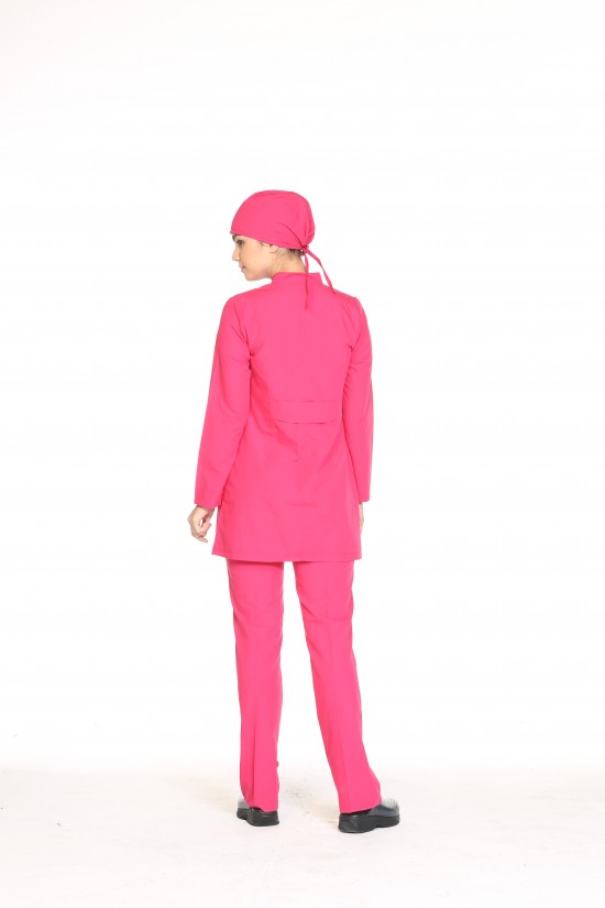 Tesettür Üniforma Fuşya Terycoton